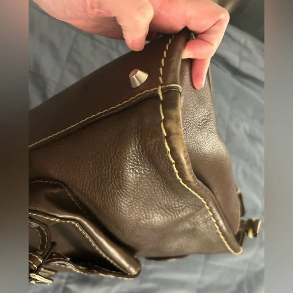 Chloe Edith Day Bag - Satchel - Dark Brown - Picture 12 of 16